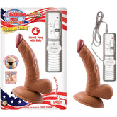 LATIN AMERICAN MINI WHOPPERS VIBRATING 4IN CURVED DONG W/BALLS -
